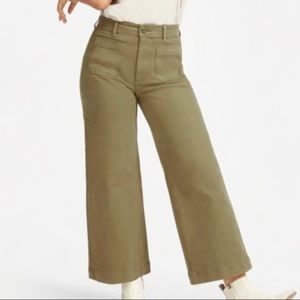 Everlane Wide Leg Crop Patch Pocket Pant